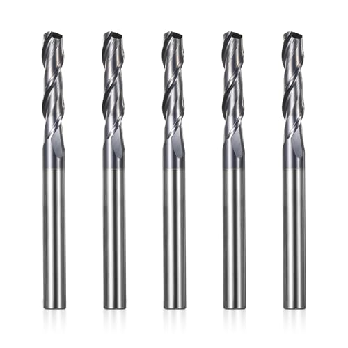 Genmitsu 2 Flute Carbide End Mill Set, 1/4" Shank von sainsmart