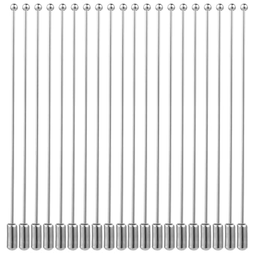 20 Stücke Metall Stick Pin Brosche Pin Stick Schal- Und Hutnadeln Silber Sicherheitsnadeln Lange Anzug Revers Pin Nadel Eye Pin Mit Stopper Enden Für Männer Frauen Krawatte Hut Schal Zubehör 90mm von salbsever