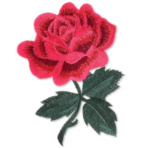 Rose Aufbügeln Flower Aufnäher, Bestickt Patches Patches zum Aufbügeln Erwachsene zum Basteln, Nähen, Bekleidung, Andere Stoffe Aufbügeln oder Aufnähen Bügelbilder Blumen von salbsever