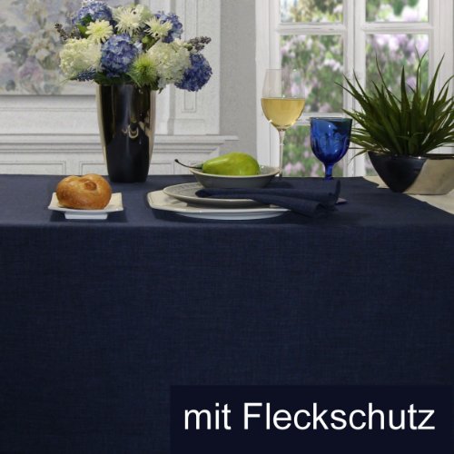 Sander 53615 LOFT Tischdecke 135x220 Blau (Fb. 04) mit Fleckschutzausruestung von sander TABLE + HOME