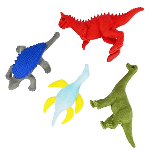 4x Radiergummi, 3D-Dinosaurier von sarcia.eu