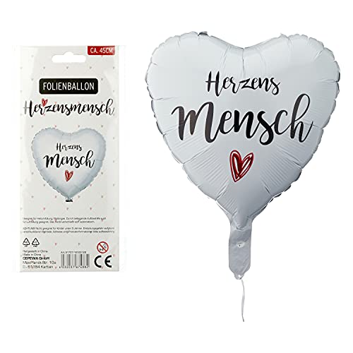 Artikel für den Herzensmenschen/Geschenke, Anzahl:1er Einzel, Auswahl:Folienballon Herzensmensch von schenken-24