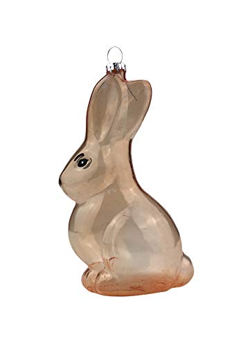 schenken-24 Deko/Ostern/Ostereier/Osterhasen/Auswahl/Osternest, Auswahl :Glas Hänger Hase -4er Set von schenken-24