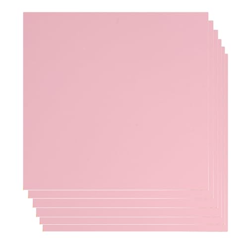 sculpfunDIY 6 Stück Pink MDF Blätter, 30cm*30cm Unbehandeltes Holz 3mm MDF Brett für Lasergravur CNC-Schneiden von sculpfunDIY