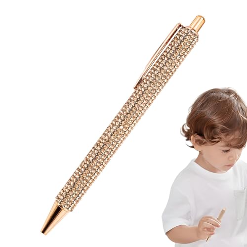 scyca Strass-Kugelschreiber, Bling-Stifte - Ausgefallene glitzernde Kristallstifte | Einziehbarer Tintenstift für Hochzeiten, Meetings, Studenten, Erwachsene, Kinder von scyca