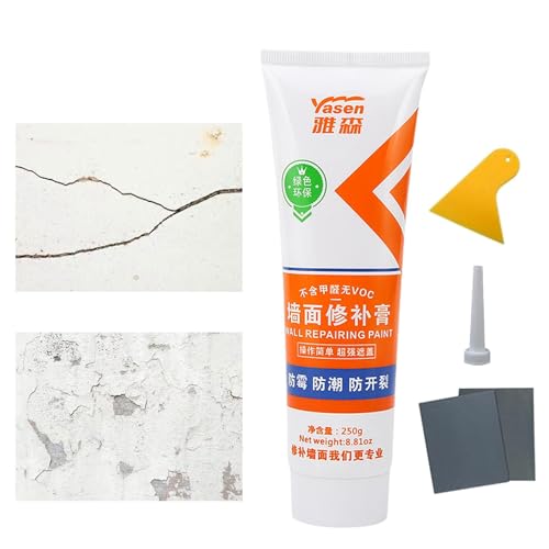 scyca Wandkitt-Lochreparatur, Trockenwand-Patch-Kits - Wasserdichtes Wandreparaturmittel, Wandflicken-Reparaturset,Mehrzweck-Wandspachtel-Reparaturpaste, Wand-Reparaturflicken-Set für Zuhause von scyca