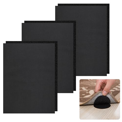 6 Stück Klettband zum Nähen, 20 x 30cm Schwarz Klettband Annähen für Stoff, Klettverschluss zum Nähen, Klettband Breit, Klett zum Nähen, Klettstreifen für Textilien, Kleidung, Sofa Mit von sdhiiolp