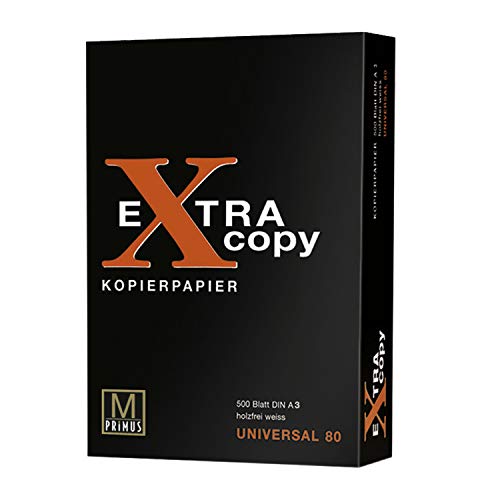 Primus 42753 - Kopierpapier Extra Copy A3, weiß, 500 Blatt, 80 g/m² von selbst