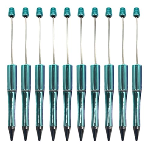 10Pcs Kinder Student Tinten Rollerball Stift Perlen Stift Kunststoff Perlen Stift Büro Schule Stift Liefert Perle Kugelschreiber von seluluory