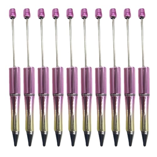 10Pcs Kinder Student Tinten Rollerball Stift Perlen Stift Kunststoff Perlen Stift Büro Schule Stift Liefert Perle Kugelschreiber von seluluory