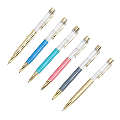 6Pcs Druckkugelschreiber Business Signing Pen Glatt Zu Schreiben Metall Kugelschreiber Mit Stift Clip von seluluory