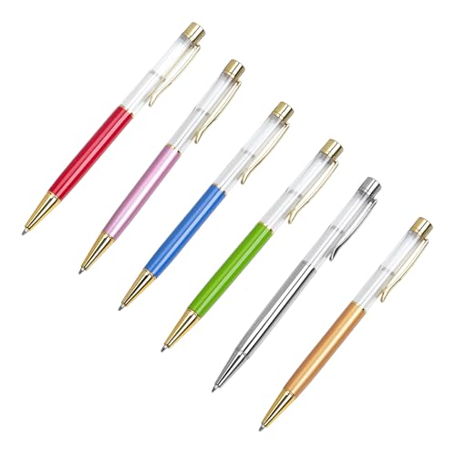 6Pcs Druckkugelschreiber Business Signing Pen Glatt Zu Schreiben Metall Kugelschreiber Mit Stift Clip von seluluory