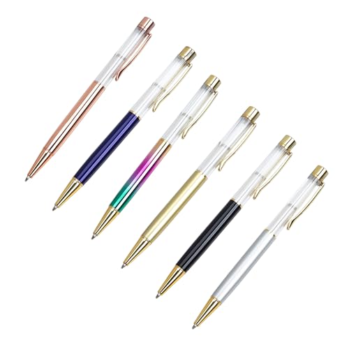 6Pcs Druckkugelschreiber Business Signing Pen Glatt Zu Schreiben Metall Kugelschreiber Mit Stift Clip von seluluory