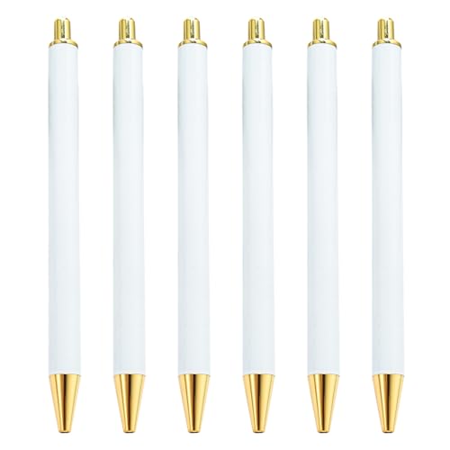 6Pcs Druckkugelschreiber Unterzeichnung Stift Kugelschreiber Business Geschenk Stift Gast Zeichen In Stift Für Büro 1 0 MM Spitze von seluluory