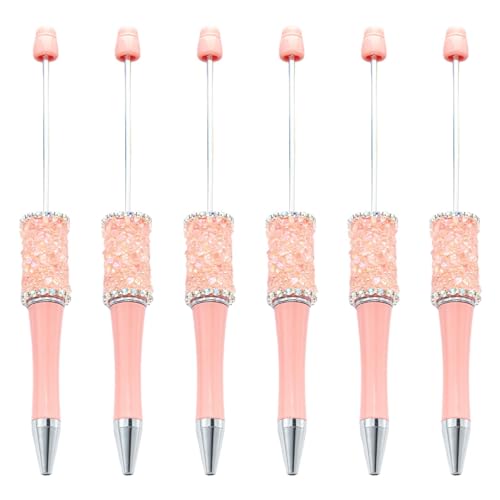 6Pcs Perle Kugelschreiber Druckkugelschreiber Reibungslos Schreiben Neuheit Schreiben Stift Für Student Spiel Belohnung von seluluory