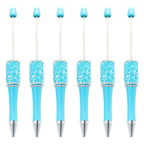 6Pcs Perle Kugelschreiber Druckkugelschreiber Reibungslos Schreiben Neuheit Schreiben Stift Für Student Spiel Belohnung von seluluory