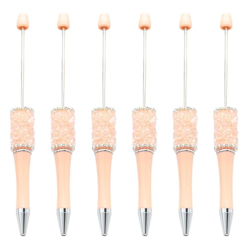 6Pcs Perle Kugelschreiber Druckkugelschreiber Reibungslos Schreiben Neuheit Schreiben Stift Für Student Spiel Belohnung von seluluory