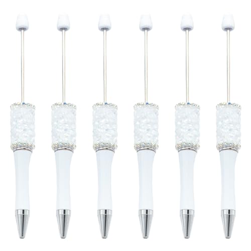 6Pcs Perle Kugelschreiber Druckkugelschreiber Reibungslos Schreiben Neuheit Schreiben Stift Für Student Spiel Belohnung von seluluory