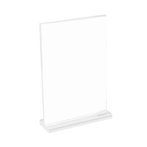 Acryl Schilderhalter Transparente Desktop Display Tisch Display Ständer T Förmiger Tisch Menü Display Ständer Für Büro von seluluory