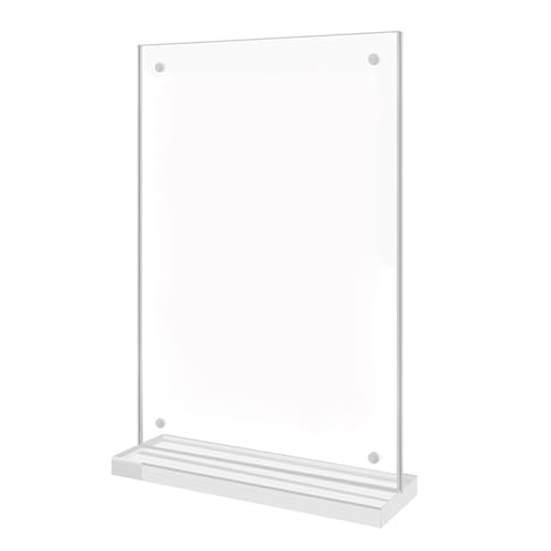 Acryl Schilderhalter Transparente Desktop Display Tisch Display Ständer T Förmiger Tisch Menü Display Ständer Für Büro von seluluory