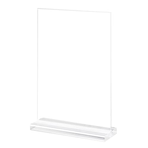 Acryl Schilderhalter Transparente Desktop Display Tisch Display Ständer T Förmiger Tisch Menü Display Ständer Für Büro von seluluory