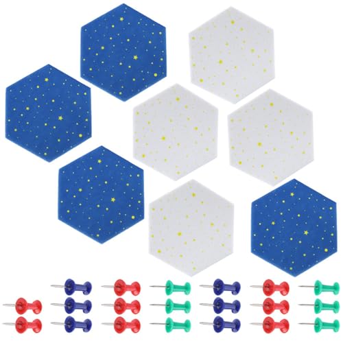 Pinnwand Sechseckige Büro Korktafeln Mit Pinnnadel Pinnwand Für Wand Zuhause Klassenzimmer Dekoration von seluluory