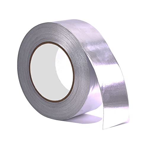 senvenelec 25mm x 50m Aluband Selbstklebend Alu-Klebeband, Aluminium Folienband, Hitzebeständiges Alu Klebeband, Geeignet zum Schützen, Abdecken, Isolieren und Reparieren - 1 Pcs. von senvenelec