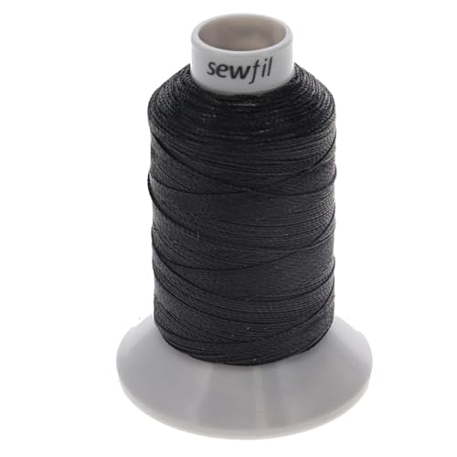 SEWFIL Daneema 30 Dyneema-Nähgarn, 6300, Schwarz, 250 m von sewfil