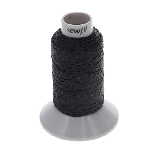 SEWFIL Dasun 30 PTFE-Nähgarn, 6300, Schwarz, 200 m von sewfil