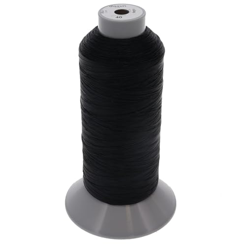 SEWFIL Dasun 40 PTFE-Nähgarn, 6300, Schwarz, 1.750 m von sewfil