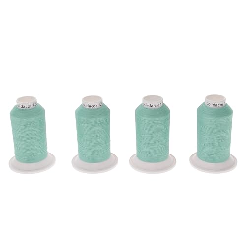 SEWFIL Home Polydacor 120 Nähgarn, 4 Kegel aus Polyester, 4 Spulen à 1.000 m, 0135, Wasserblau von sewfil