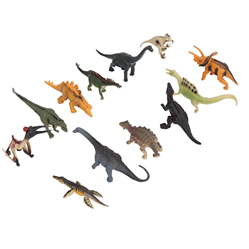 Mini-Dinosaurierfiguren, Nachbildung der Wissenschaft, Als, Hart und Langlebig, Geruchsfreies PVC mit Langer Lebensdauer, Ideal für Fantasievolles Spielen, mit Bemalten Details von shenruifa