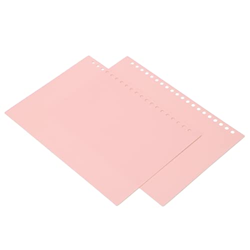 Shenruifa 20 Blatt Loseblatt-Bindehülle, A5, 20 Löcher, Flexibles Loseblatt-Präsentationsbindeetui (Rosa) von shenruifa