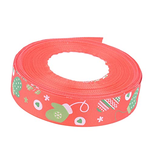 Shenruifa 5 Yard Ribbon Christmas Series DIY Geschenkverpackung für die Paketdekoration (Weihnachtshandschuhe) von shenruifa