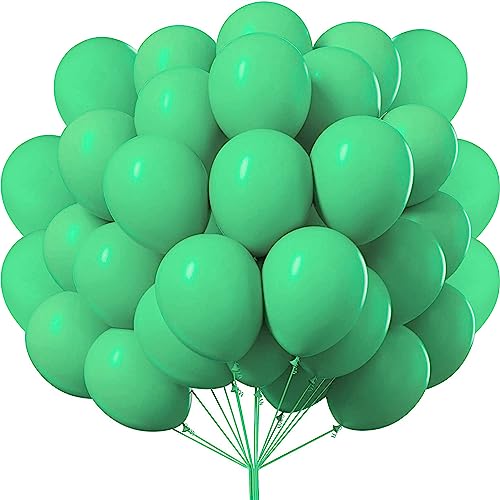 50 stück luftballons aus macaron grün, 30 cm/12 zoll 100% Naturlatex, Luftballons Helium Geeignet, für Luftballons Geburtstag Hochzeit Girlande & Ballon Bogen Regenbogen Party deko von shixpiov