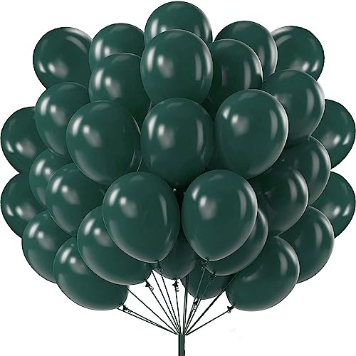 luftballons matt Dunkelgrün- 50 Stück Luftballons - 30 cm/12 zoll, Helium Luftballons Geburtstag, Helium Ballons Geburtstag, Regenbogen Luftballons Für Geburtstagsdeko, Luftballons Hochzeit von shixpiov