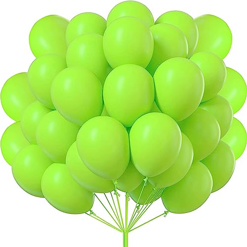 luftballons matt Fruchtgrün- 50 Stück Luftballons - 30 cm/12 zoll, Helium Luftballons Geburtstag, Helium Ballons Geburtstag, Regenbogen Luftballons Für Geburtstagsdeko, Luftballons Hochzeit von shixpiov