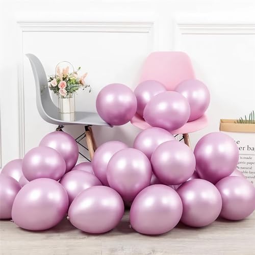 luftballons metallic pink 100 Stück, 12zoll/30cm Helium Luftballons Geburtstag, Helium Ballons Geburtstag, Regenbogen Luftballons Für Geburtstagsdeko, Luftballons Hochzeit von shixpiov