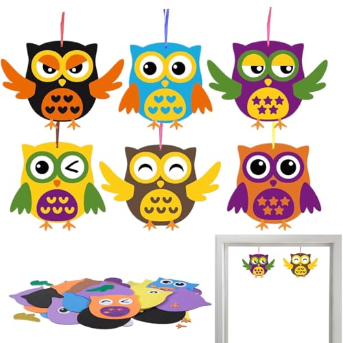 Fall Animal Crafts Sets | Cute Owl Autumn Sticker | Fun Owl Fall Craft Sticker Set, Create Your Own Fall Animal Stickers for Ages 3+ Autumn Animal Crafts for Kids von shjxi