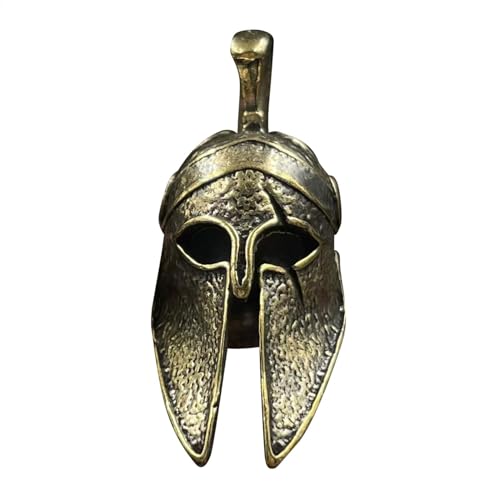 Paracord Bead Helmet, Brass Antique Helmet Charm Beads, Hand-Casted Ornaments Crafts Accessory, Sturdy And Long Lasting Bracelet Buttons For Bracelet, Zipper, Yellow von shjxi