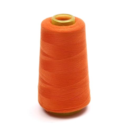 Nähmaschinengarn Polyestergarn Nähset für Hand, 3000 Yards Maschinennähen, Mehrzweckgarn (orange) von shouzhigo