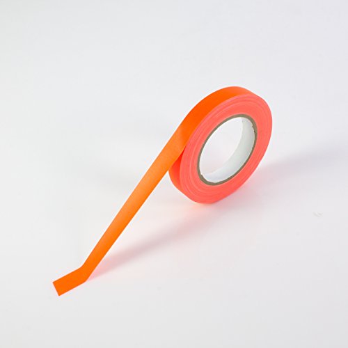 INNA-Glas Gaffa Tape Neonorange uv - aktiv, 19mmx25m, wasserabweisend - Gewebeklebeband/Gaffer Klebeband von INNA-Glas