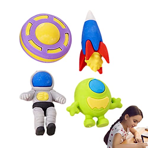 Space Radiergummis für Kinder - 4-teiliges Outdoor-Radiergummis-Set | Bürobedarf für Kinder Bürobedarf für Bürobedarf, exquisite Box Shuihu von shuihu