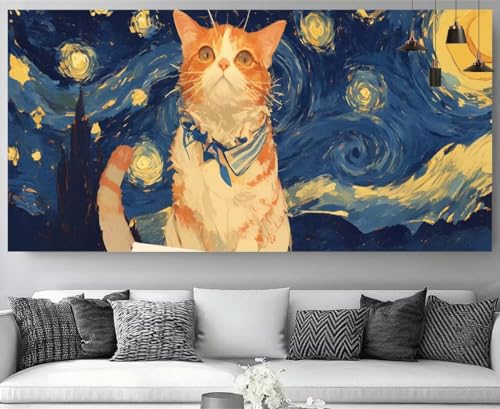 Diamond Painting Sternenhimmel Diamant Painting Kinder Katze Kristall Stickerei Kit, 5D Crystal Art Volldiamant Strass Eckige Steine Bastelset, Diy Daiments Mosaik Art Perlenstickerei 50x150cm M-Y948 Diamond Painting Sternenhimmel Diamant Painting Kinder Katze Kristall Stickerei Kit, 5D Crystal Art Volldiamant Strass Eckige Steine Bastelset, Diy Daiments Mosaik Art Perlenstickerei 50x150cm M-Y948 von shuoguoo