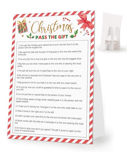 Christmas Pass the Gift, Pass the Parcel Gift Exchange Game, Ice Breaker Games, Christmas Party Games for Adults, School Christmas Games, Christmas Office Games, Games for Family Game Night, 1 von shupai