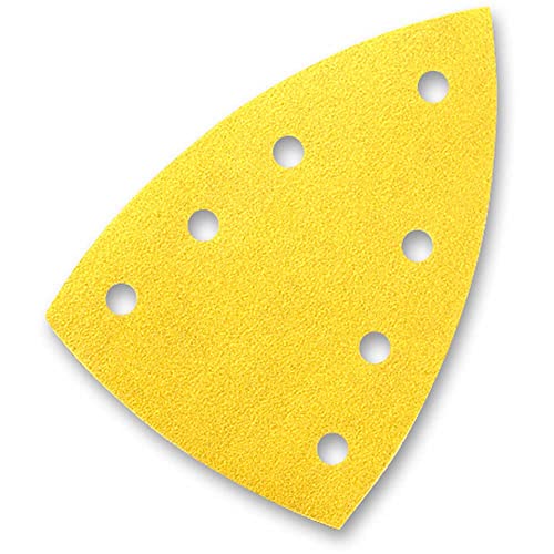 sia Abrasives 6318.5062.0120 Siarexx Siafast Delta Serie 1960 Schleifpapier, 7-Loch, 147 mm x 100 mm, Körnung 120, 100 Stück von sia Abrasives