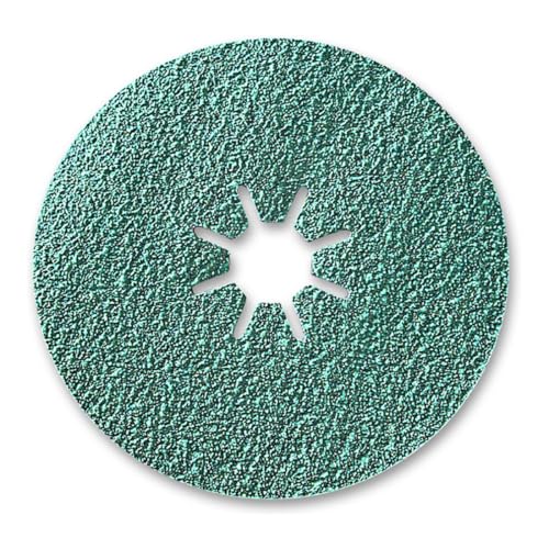 sia Abrasives 7245.2875.0036 Serie 4815 Siacut Faserscheibe, Sternmitte Loch, 36 Körnung, 125 mm Durchmesser, 25 Stück von sia Abrasives