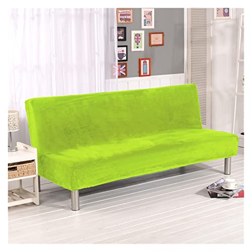 sibulv Plüschstoff Falten armlose Sofa Bett Abdeckung faltungssitz schiedrückdeckel Dicker Covers Bank Couch Protector elastische futon Abdeckung Winter(Lemon,L Size) von sibulv