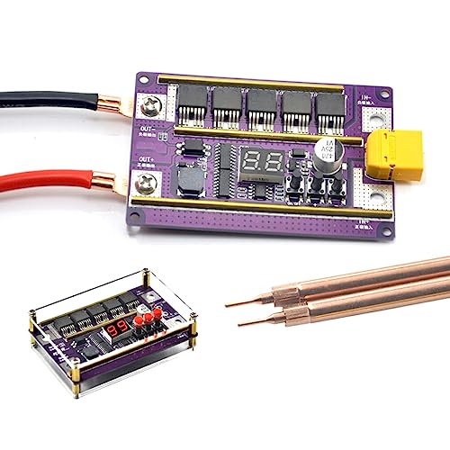 siduytin Schweißsteuerplatine, tragbar, einstellbar, 99 Gänge, präzise Digitalanzeige, DIY Akku Punktschweißgerät, Schweißmaschine, Typ 2 von siduytin