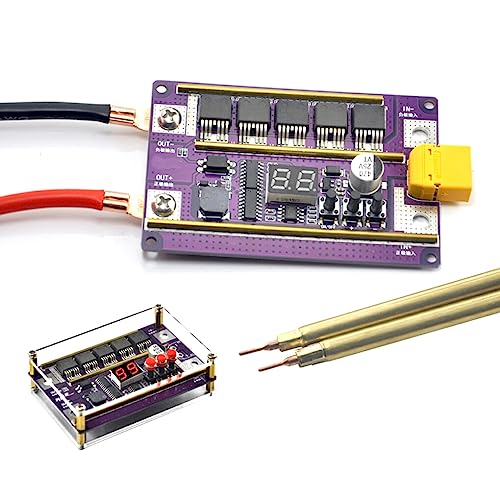 siduytin Schweißsteuerplatine, tragbar, einstellbar, 99 Gänge, präzise Digitalanzeige, DIY Akku Punktschweißgerät, Schweißmaschine, Typ 4 von siduytin
